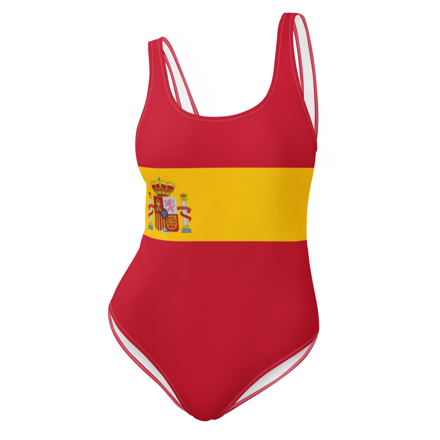 Spain Flag - Sustainably Made One-Piece Swimsuit