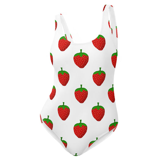 Strawberry Party - Inspired By Harry Styles - Sustainably Made One-Piece Swimsuit
