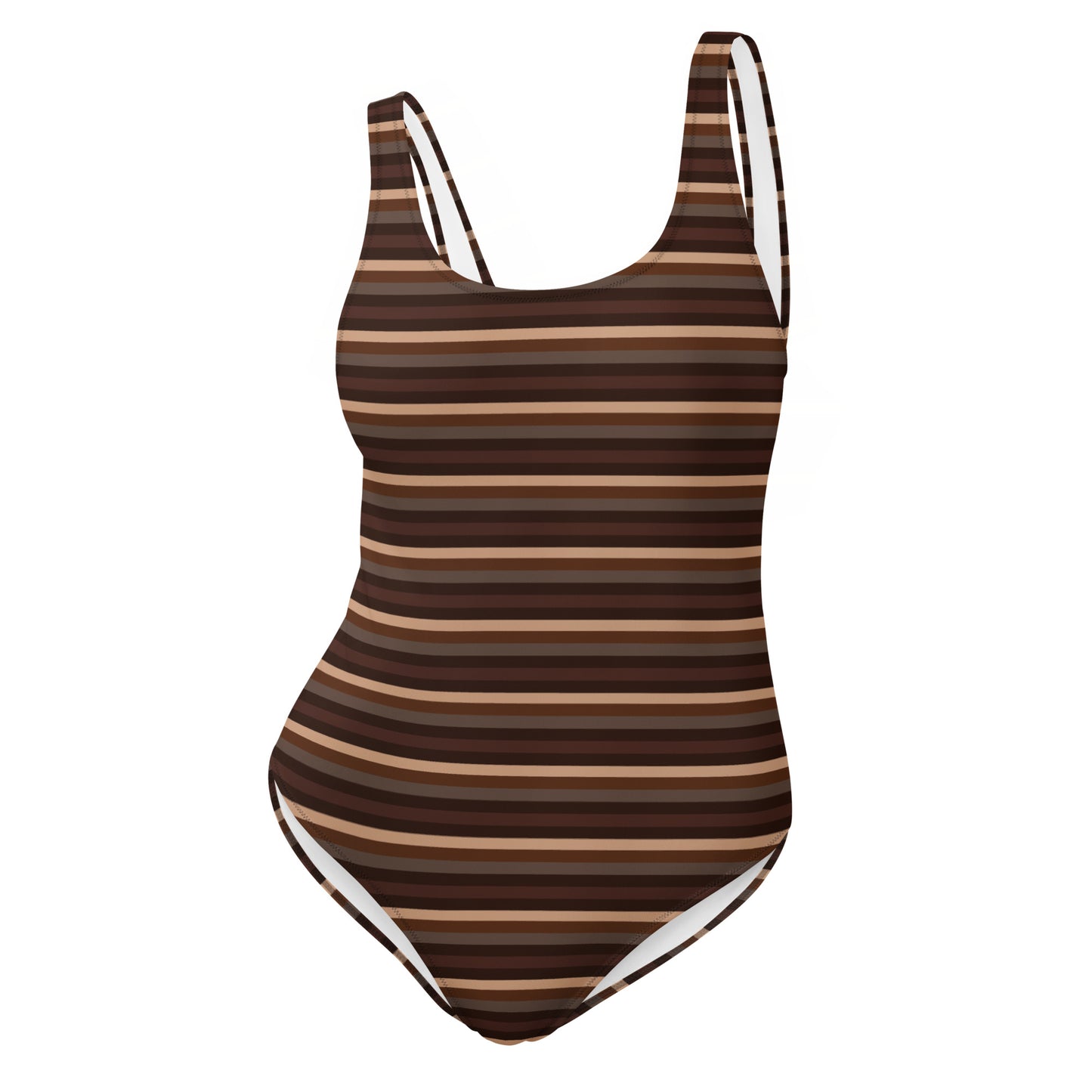 Retro Brown - Inspired By Taylor Swift - Sustainably Made One-Piece Swimsuit