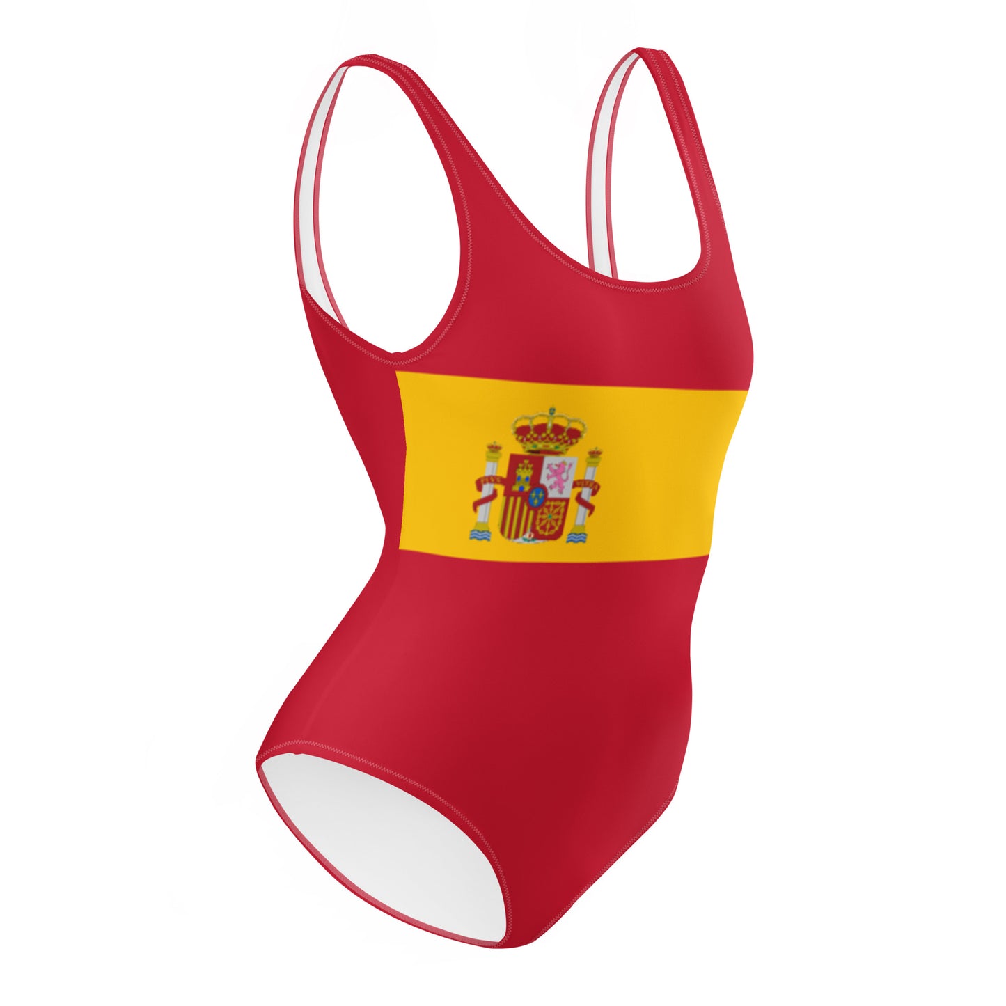 Spain Flag - Sustainably Made One-Piece Swimsuit