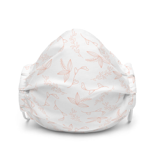 White Floral - Sustainably Made Premium Face Mask