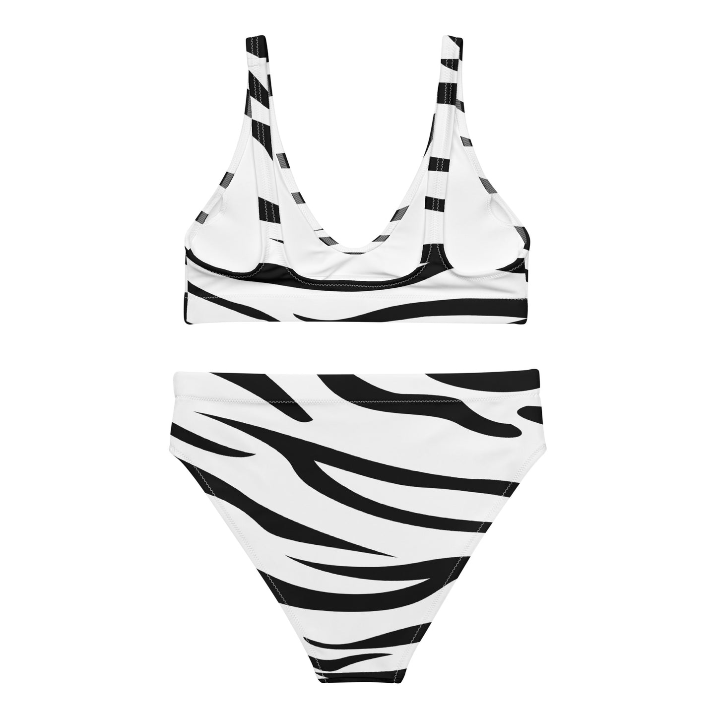 Snow Tiger- Sustainably Made Recycled High-Waisted Bikini