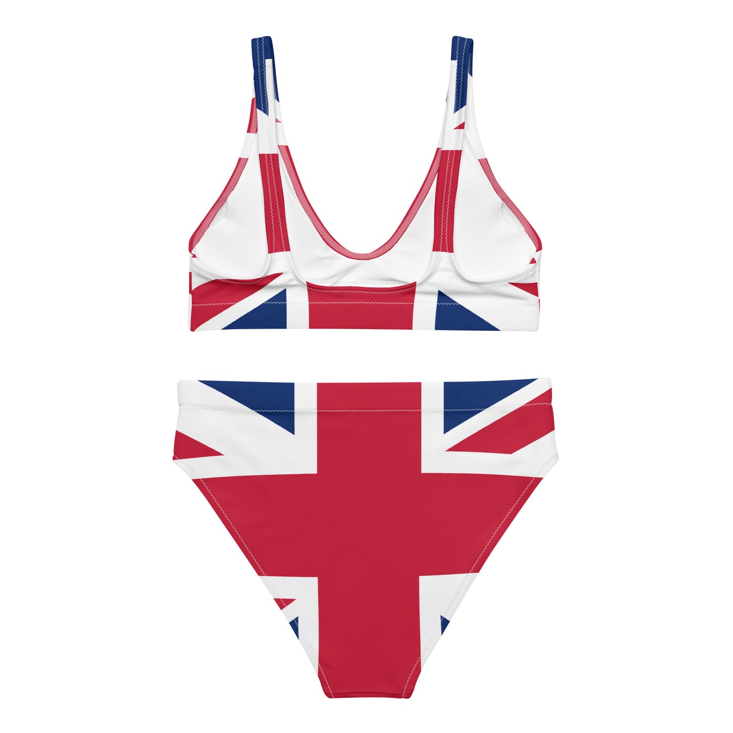 U.K Flag - Sustainably Made Recycled High-Waisted Bikini