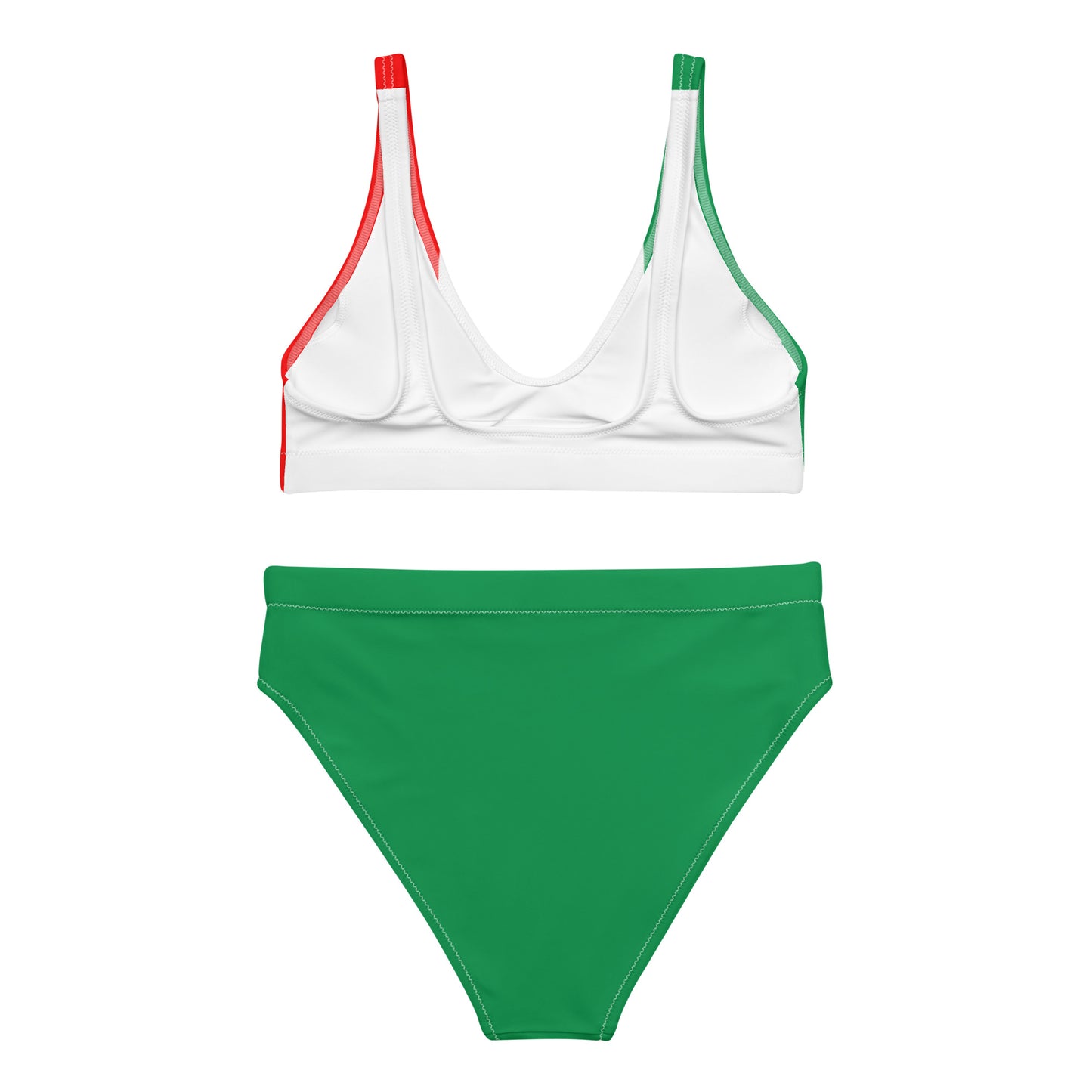 Italy Flag - Sustainably Made Recycled High-Waisted Bikini