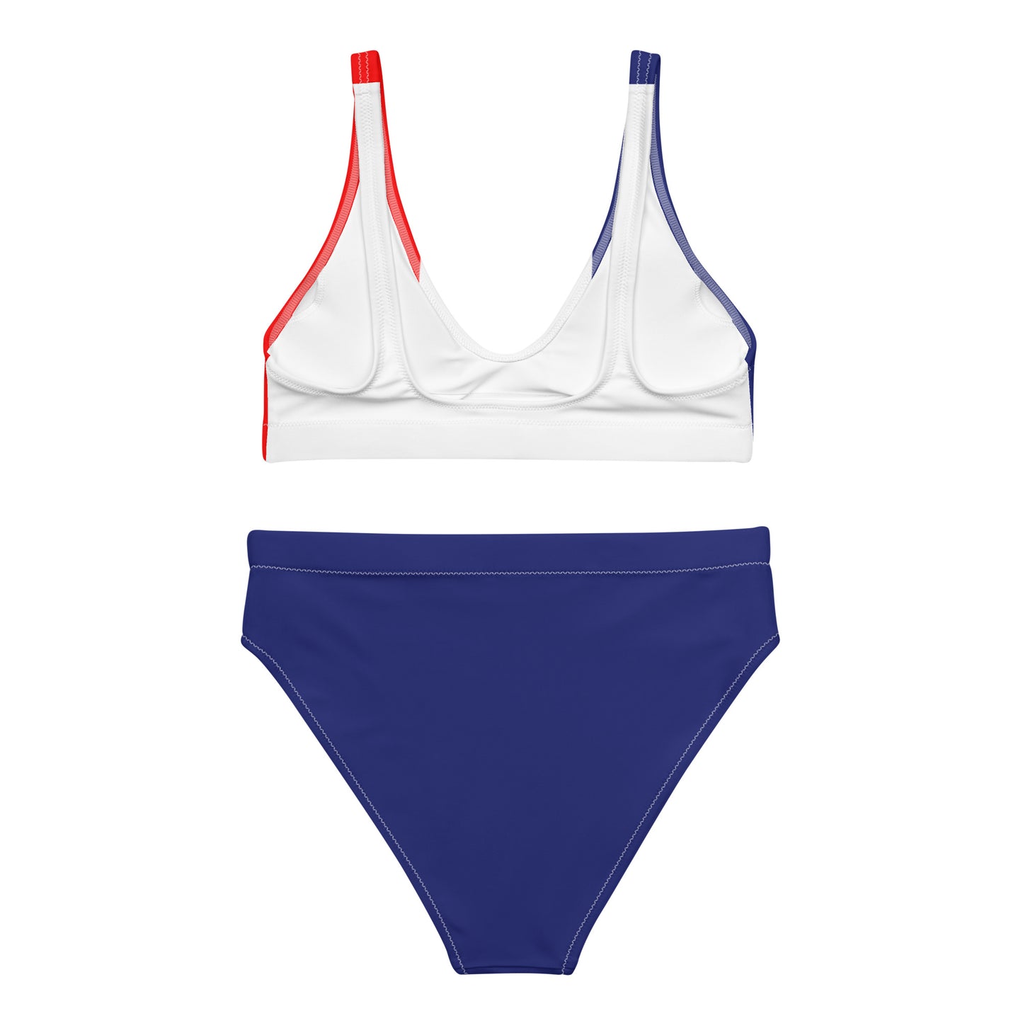 France Flag - Sustainably Made Recycled High-Waisted Bikini
