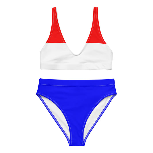 Netherland Flag - Sustainably Made Recycled High-Waisted Bikini