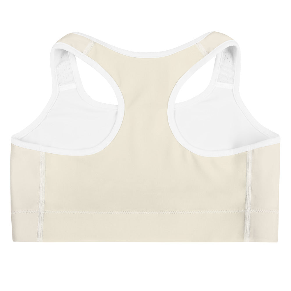 Light Grey Climate Change Global Warming Statement - Sustainably Made Women's Sports Bra