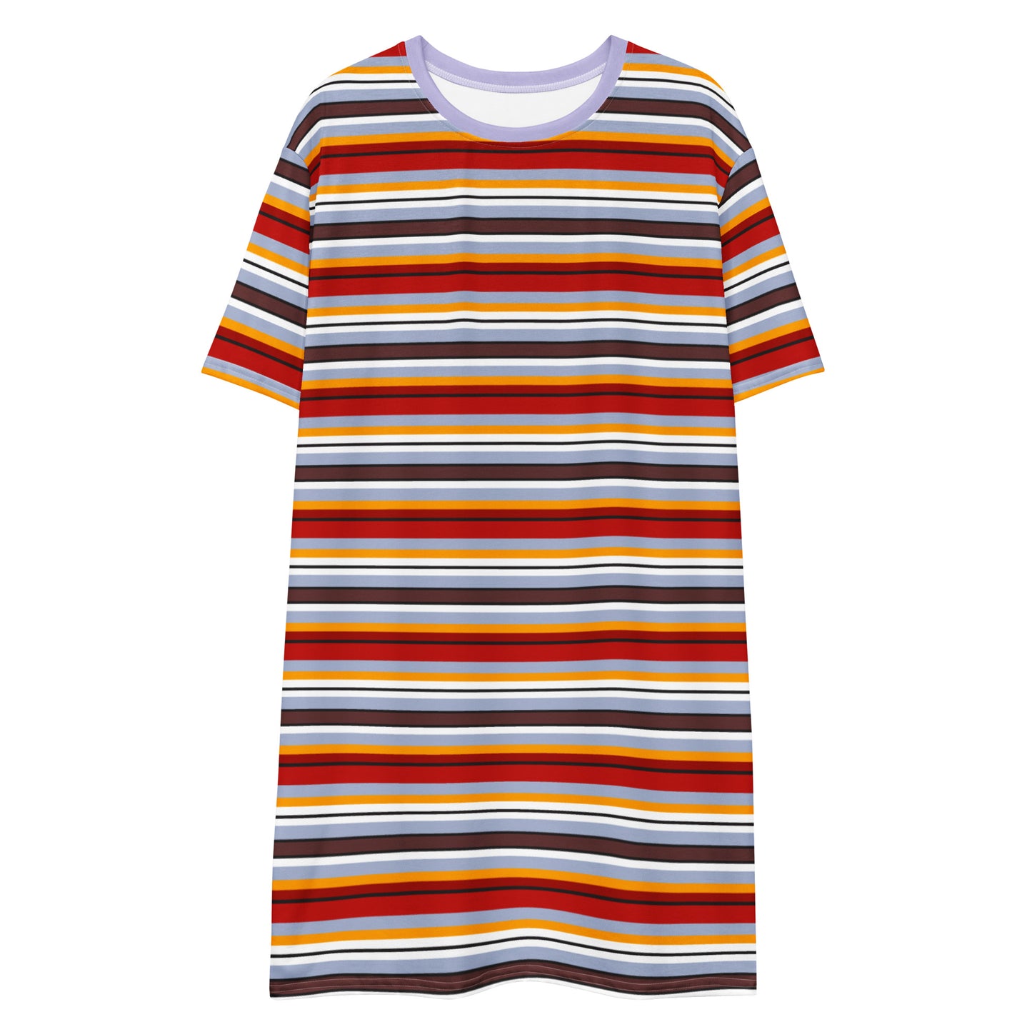Multi Colored Lines - Inspired By Taylor Swift - Sustainably Made T-shirt dress