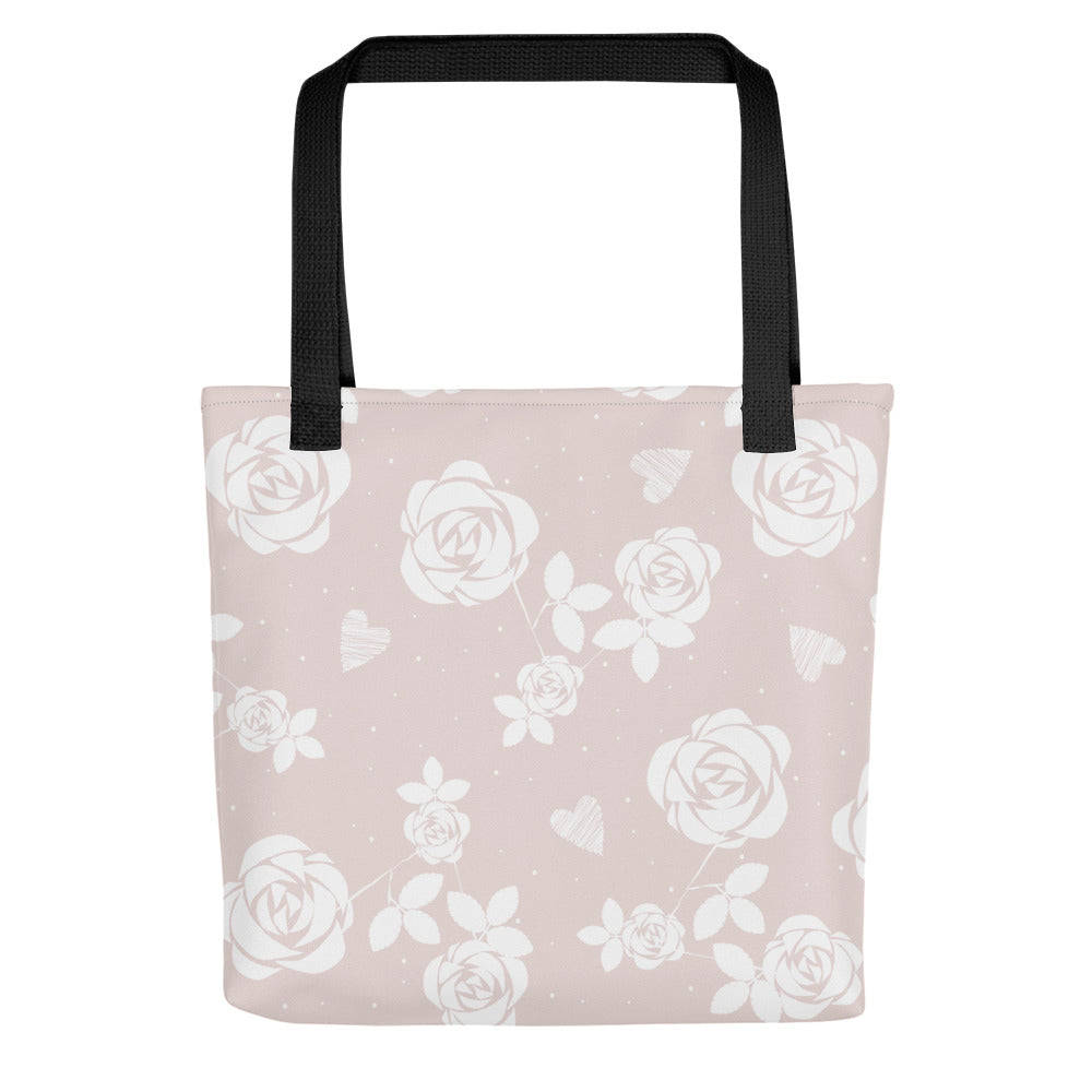 Baby Pink Floral - Sustainably Made Tote Bag