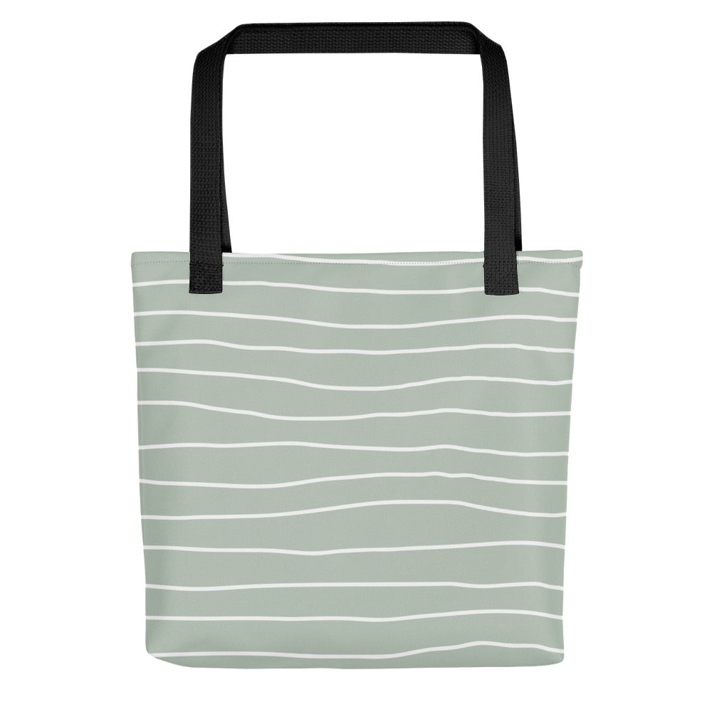 Hand Drawn Lines - Sustainably Made Tote Bag