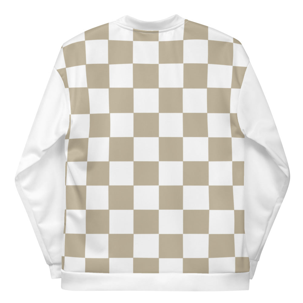 Mocca Chequered Flag - Sustainably Made Jacket