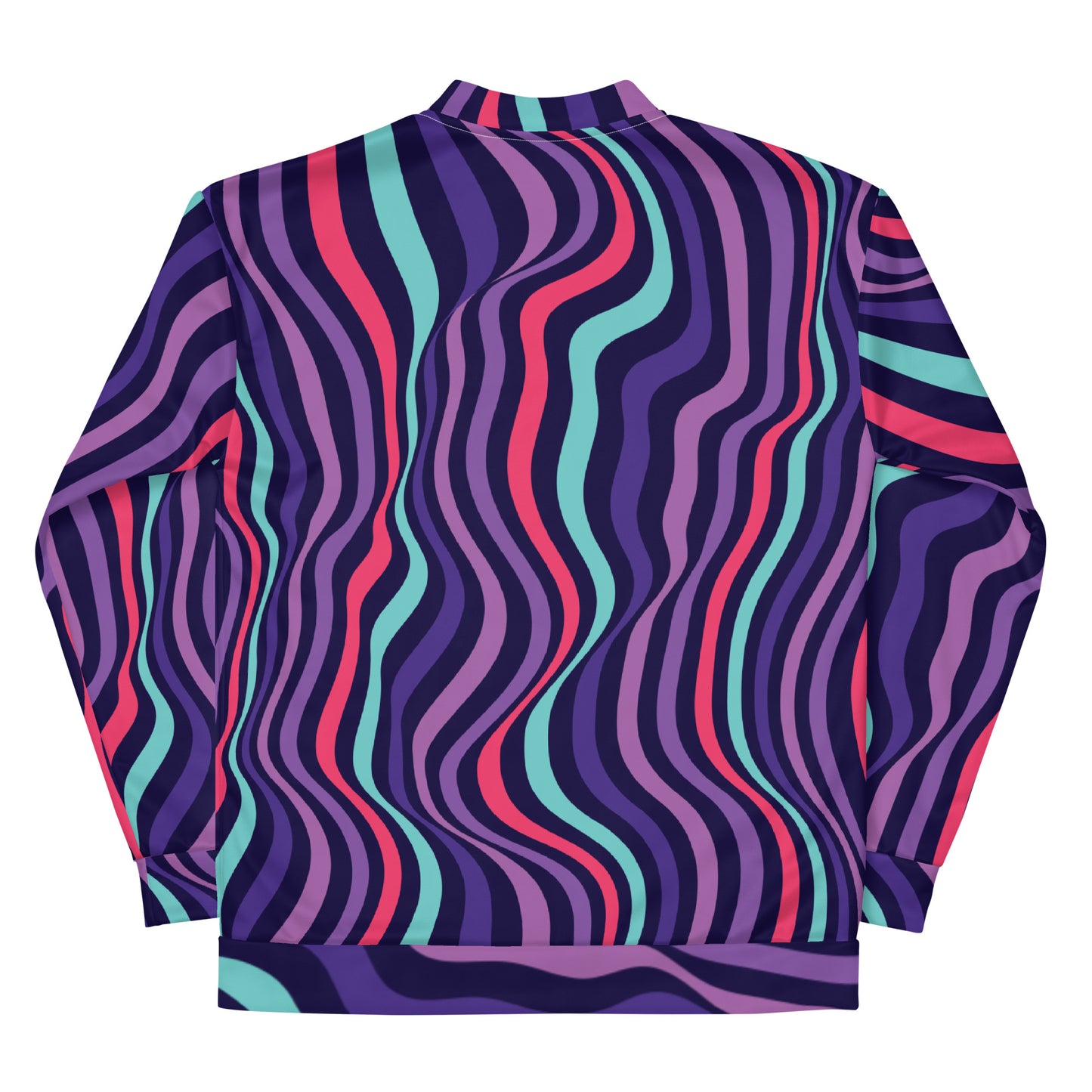 Multicolor Curved Lines - Sustainably Made Jacket