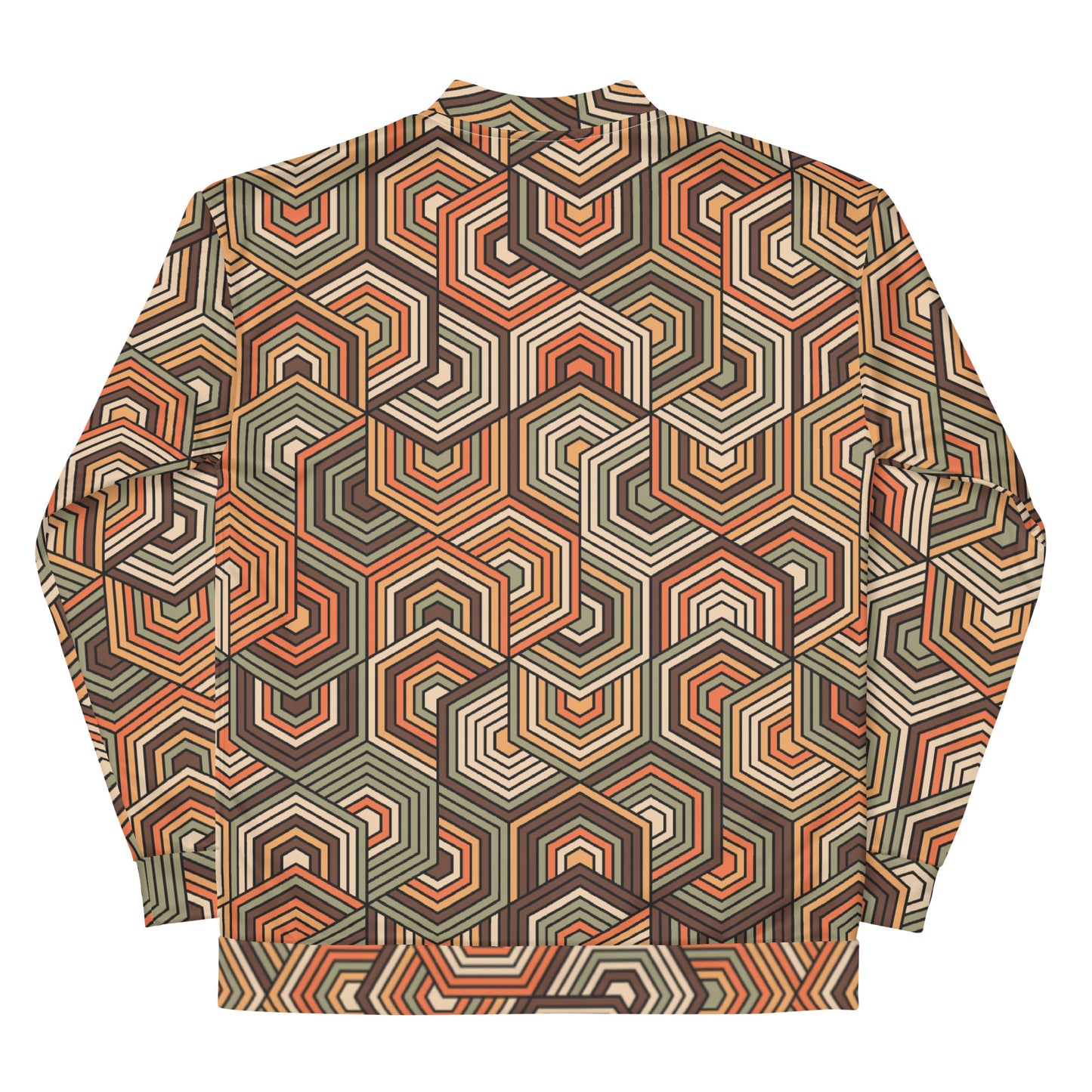 Hexagonal Retro Pattern - Sustainably Made Jacket