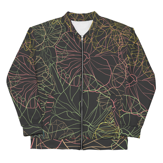 Neon dark Floral - Sustainably Made Jacket