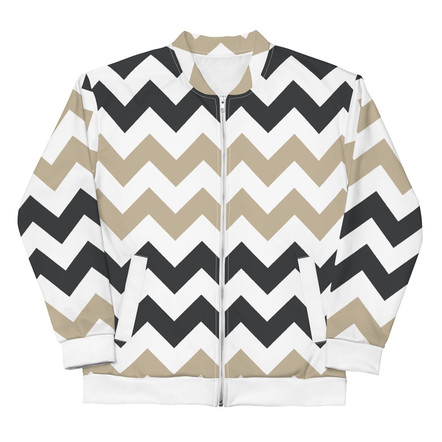 Two Tone Zigzag Pattern - Sustainably Made Jacket