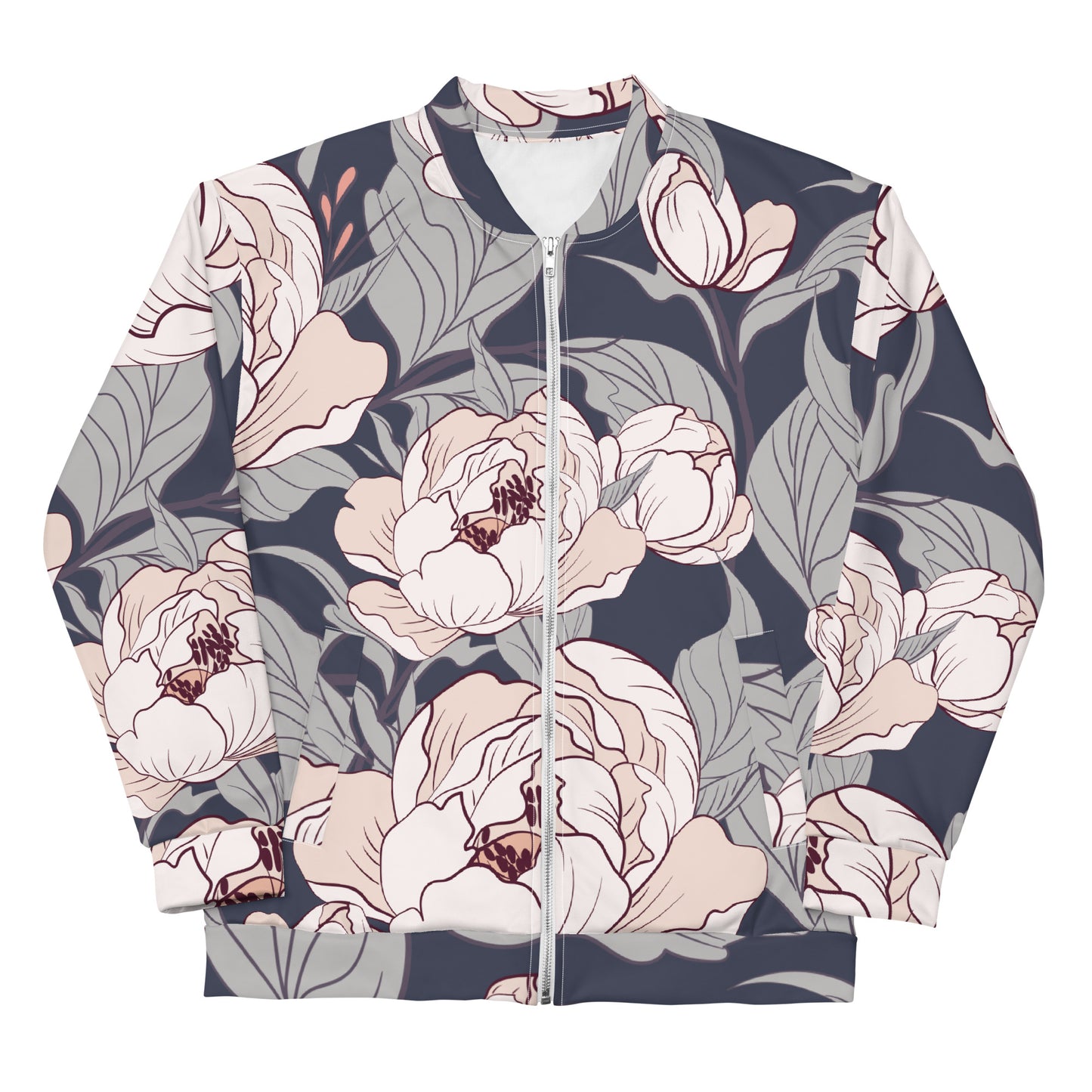 Flower Painting Artwork - Sustainably Made Jacket