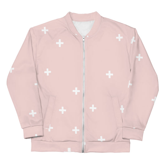 Pink Cross Pattern - Sustainably Made Jacket