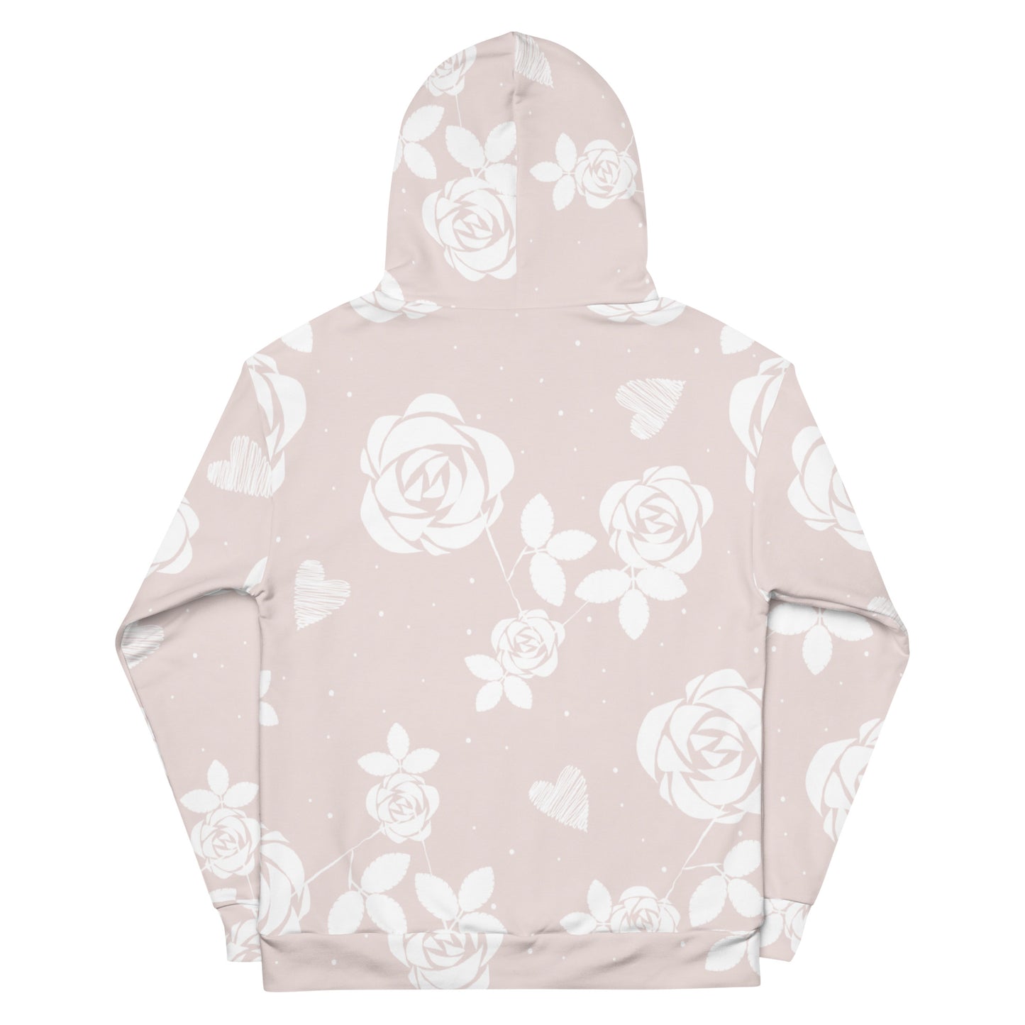 Baby Pink Floral - Sustainably Made Hoodie