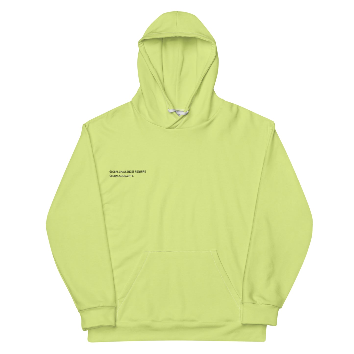 Lime Climate Change Global Warming Statement - Sustainably Made Hoodie
