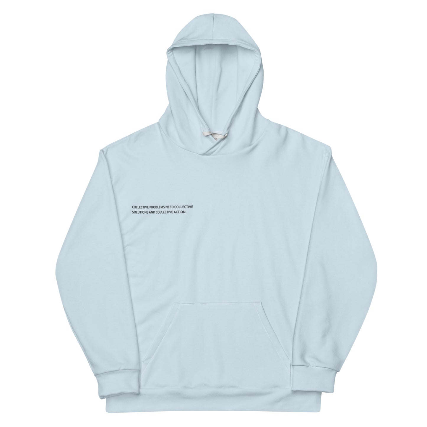 Baby Blue Climate Change Global Warming Statement - Sustainably Made Hoodie