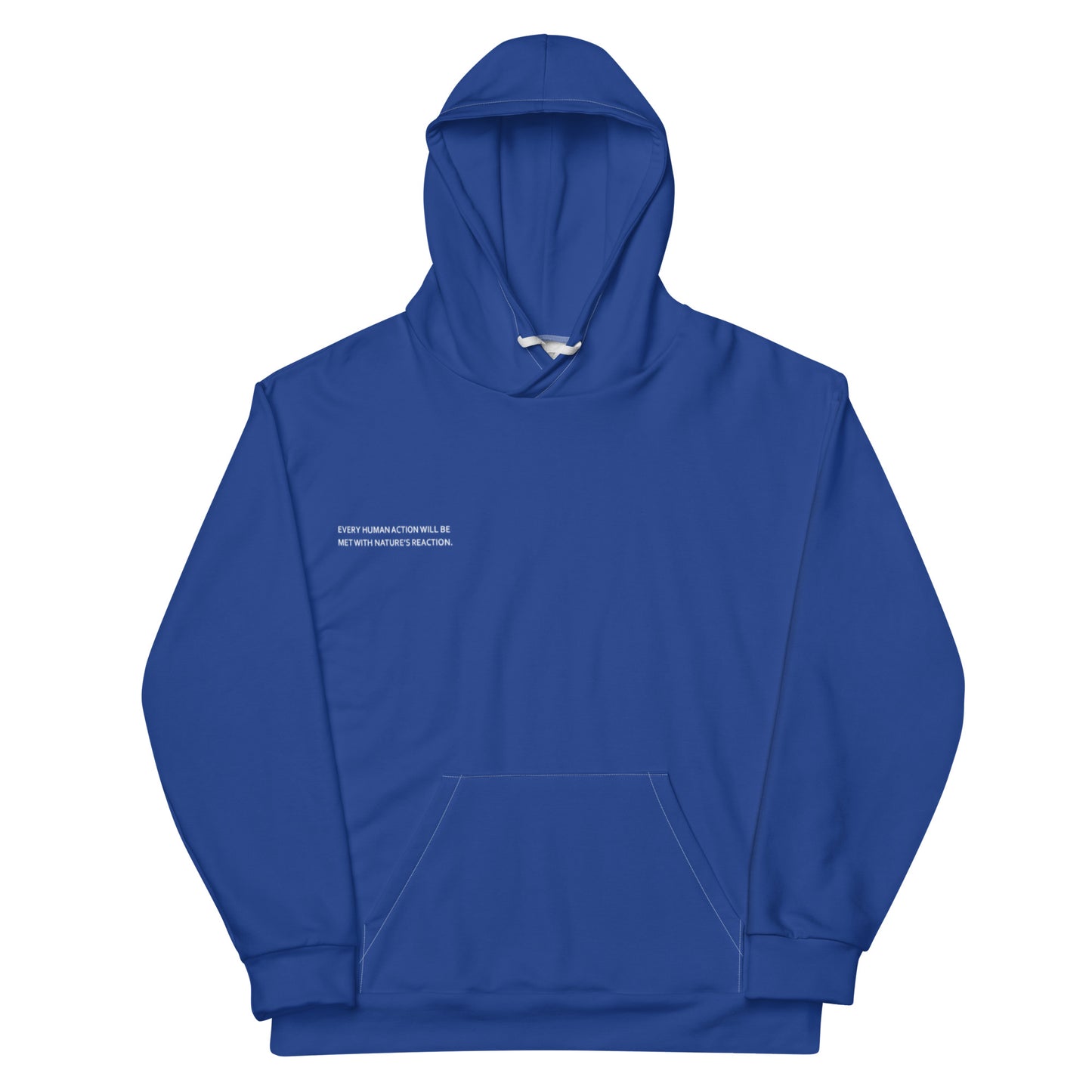 Azure Climate Change Global Warming Statement - Sustainably Made Hoodie