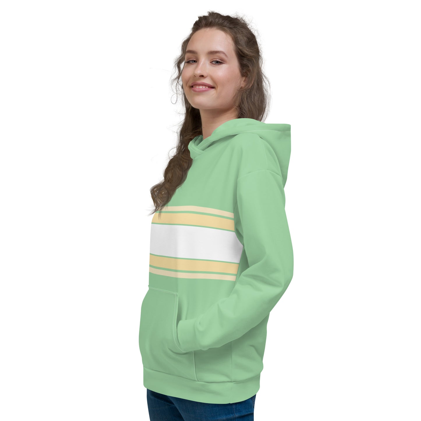 Mint Horizontal - Sustainably Made Hoodie
