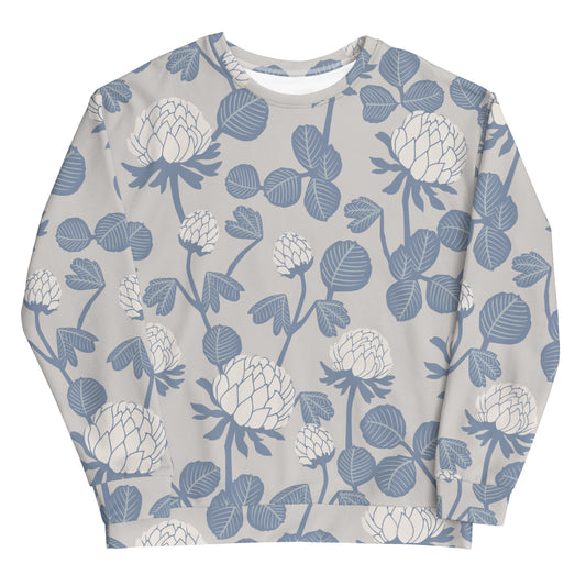 Grey Floral - Sustainably Made Sweatshirt
