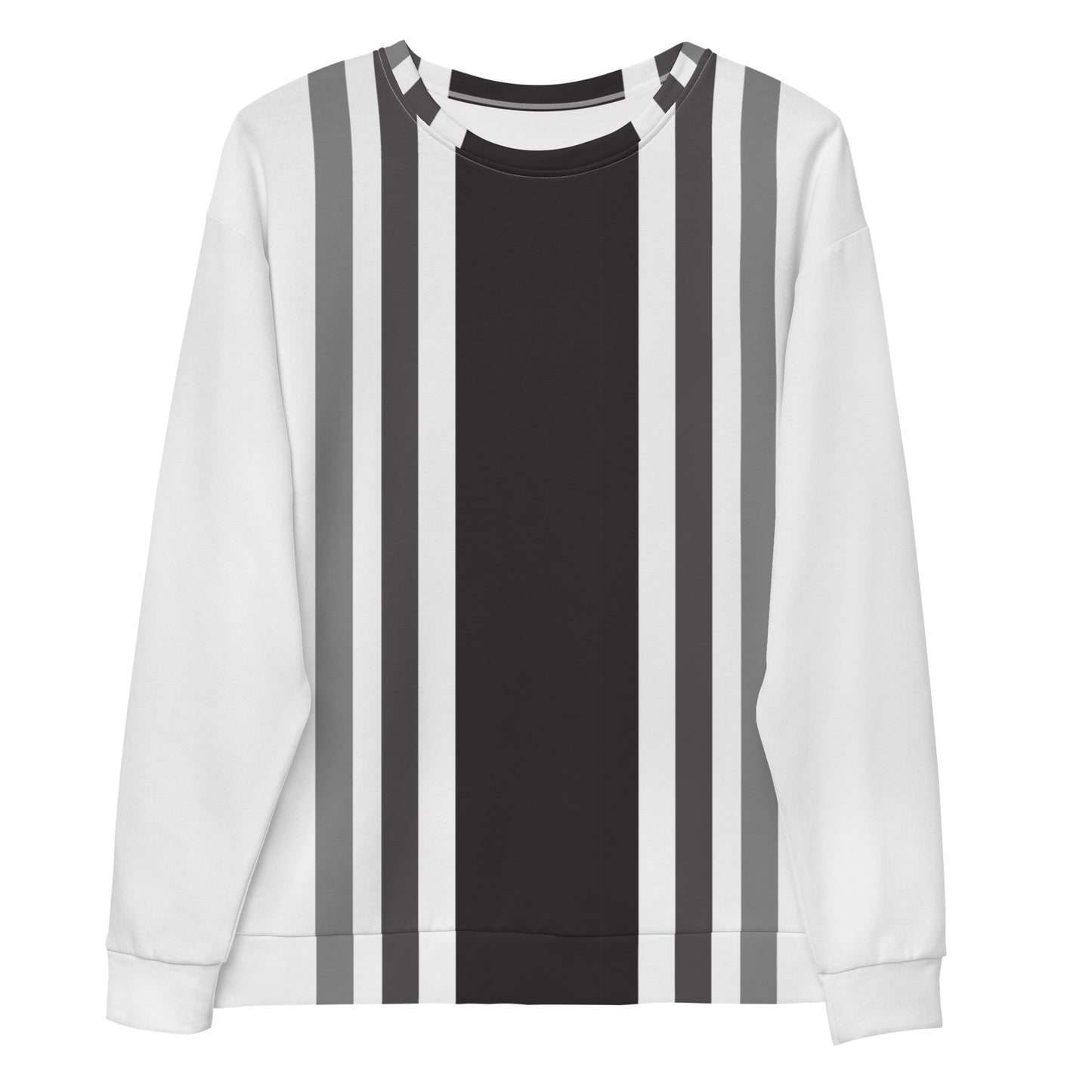 Vertical Lines Charcoal - Sustainably Made Sweatshirt
