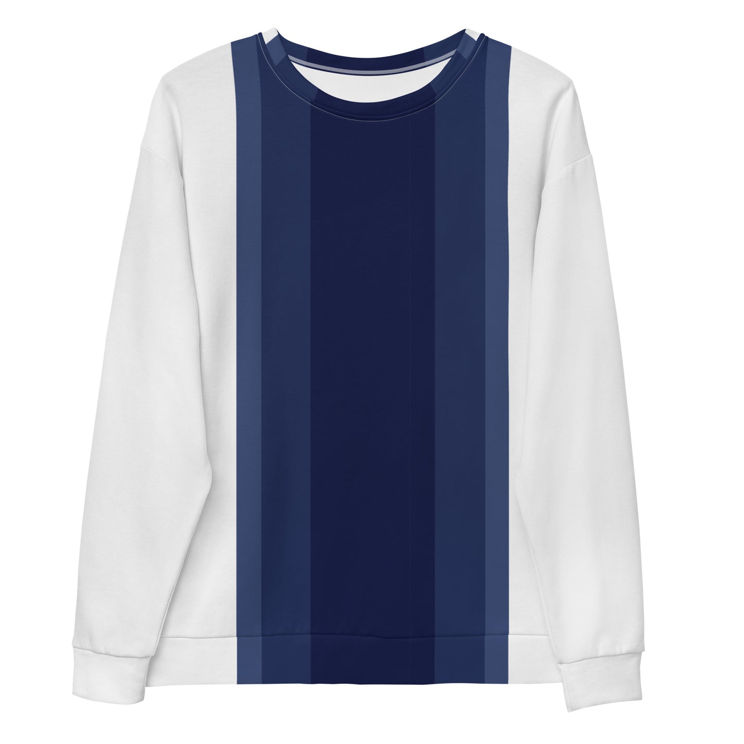 Vertical Lines Blue Block - Sustainably Made Sweatshirt