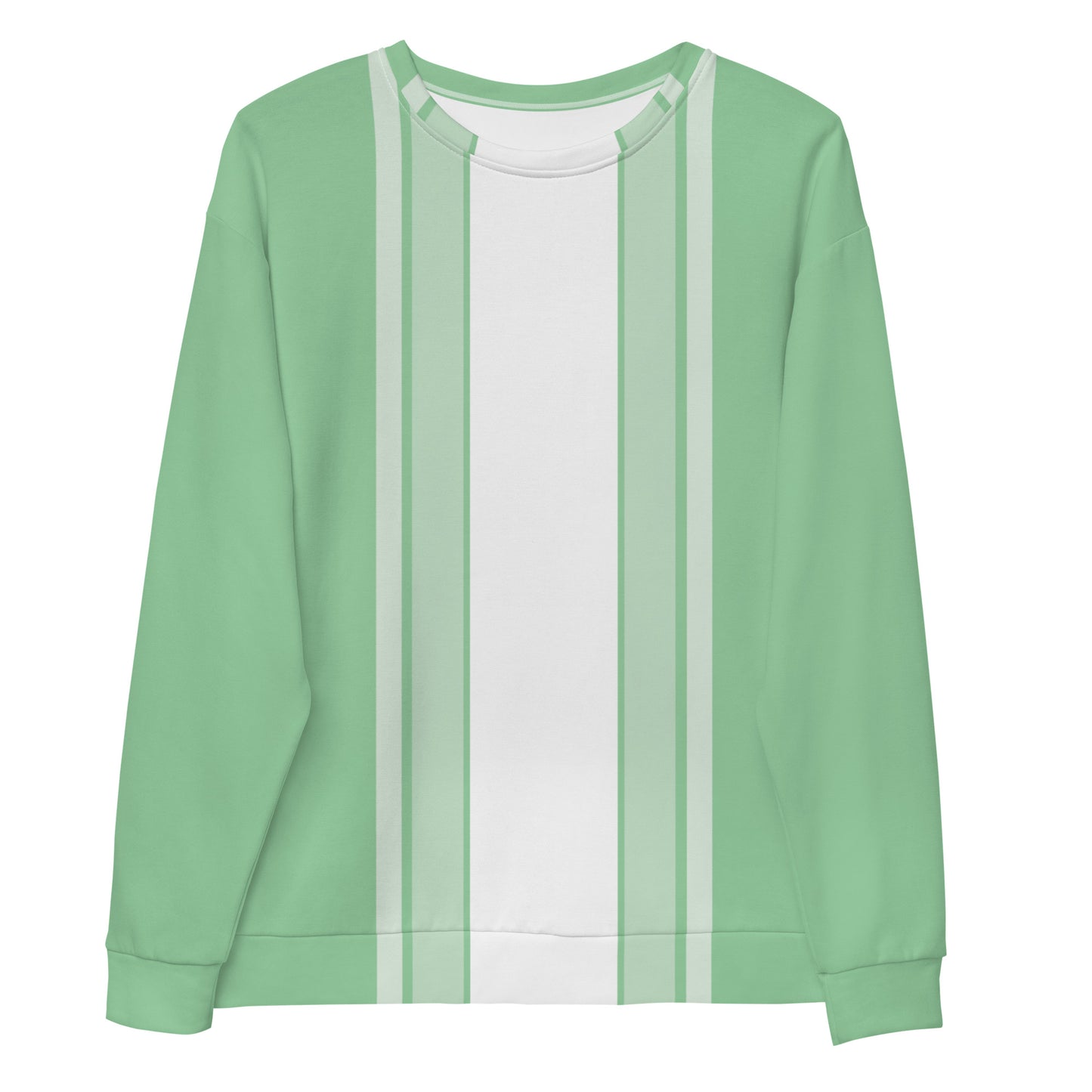 Vertical Lines Mint - Sustainably Made Sweatshirt