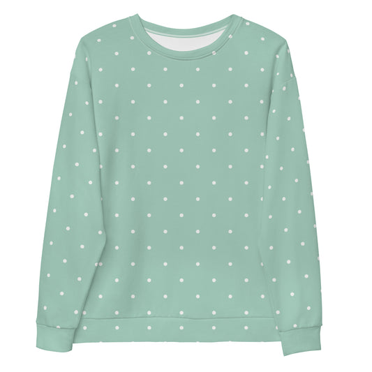 Mint Dots - Sustainably Made Sweatshirt