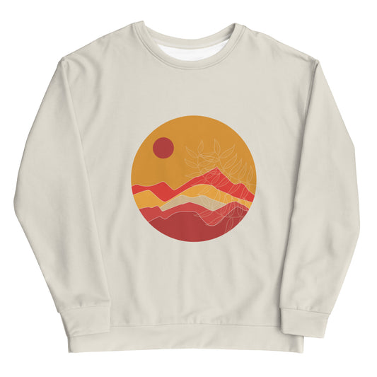 Sunrise Vibes Light Grey - Sustainably Made Sweatshirt