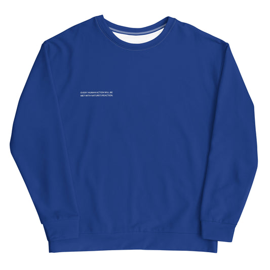 Azure Climate Change Global Warming Statement - Sustainably Made Sweatshirt