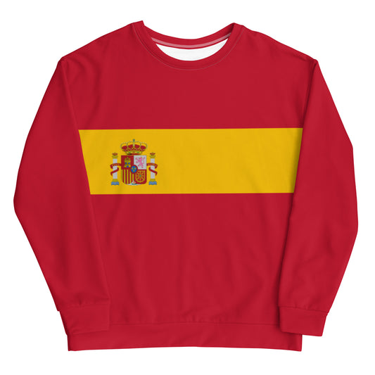 Spain Flag - Sustainably Made Sweatshirt
