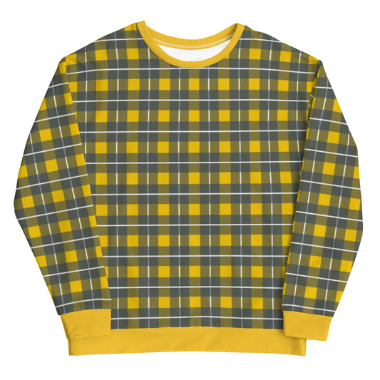 Yellow Tartan - Inspired By Harry Styles - Sustainably Made Sweatshirt