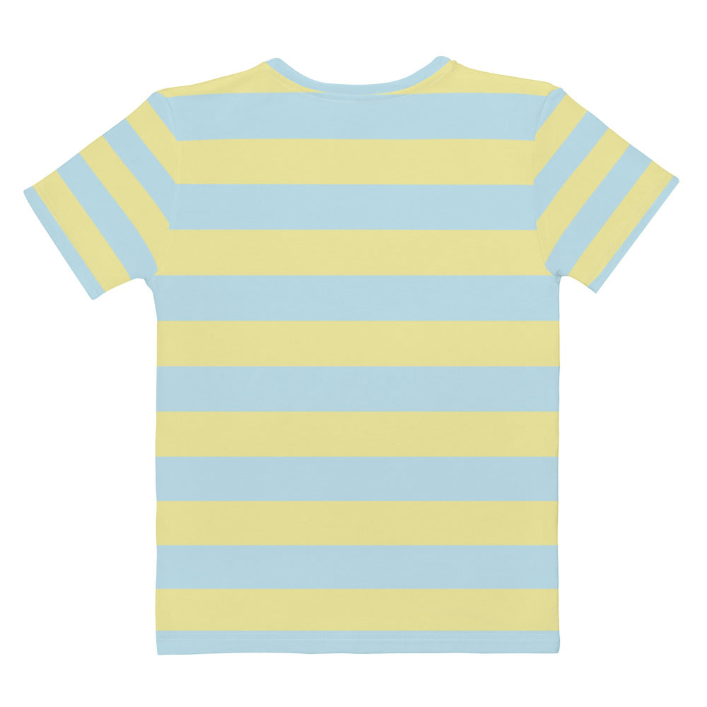 Blue Yellow Horizontal - Sustainably Made Women’s Short Sleeve Tee