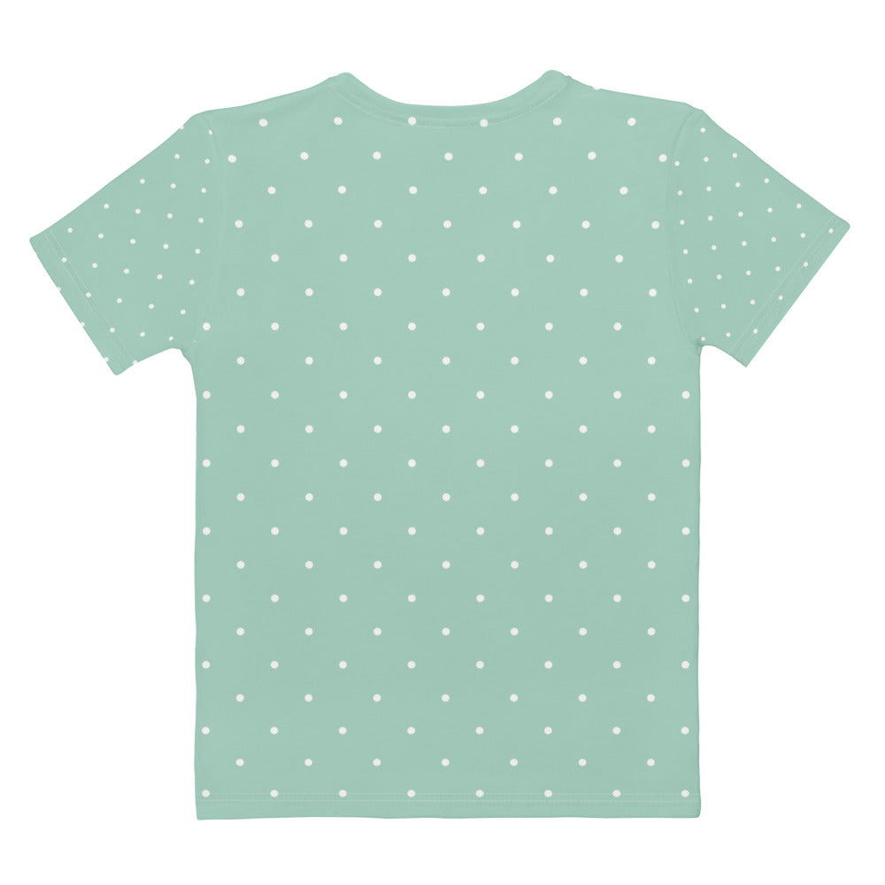Soft Green Dots - Sustainably Made Women’s Short Sleeve Tee