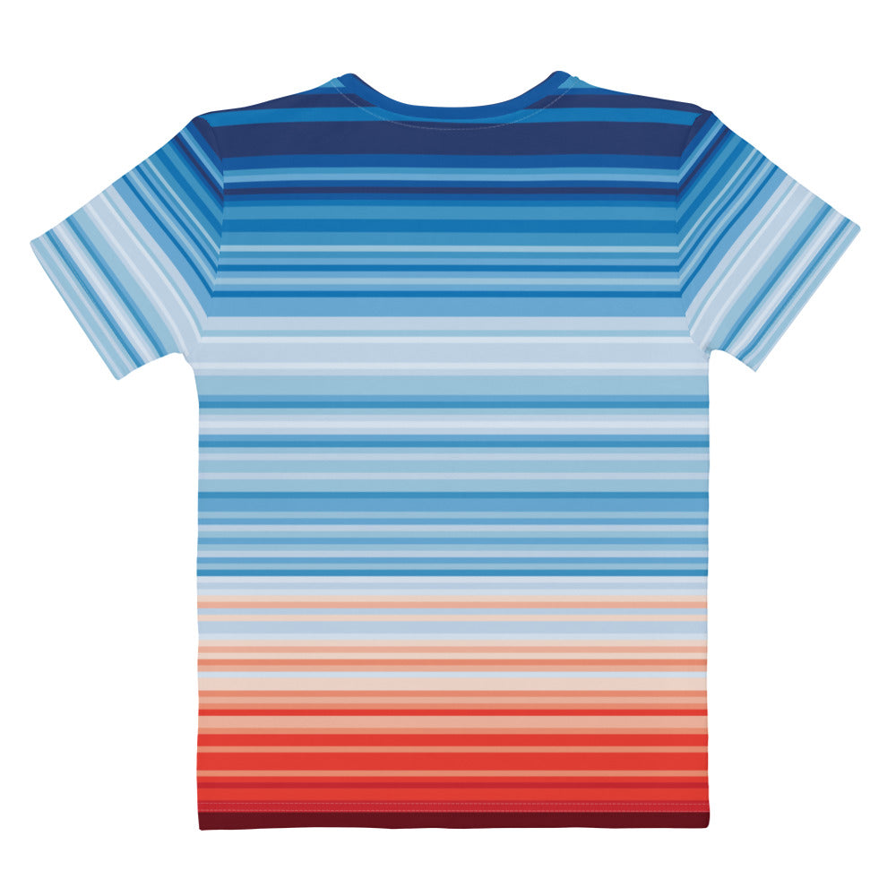 Climate Change Global Warming Stripes - Sustainably Made Women's t-shirt