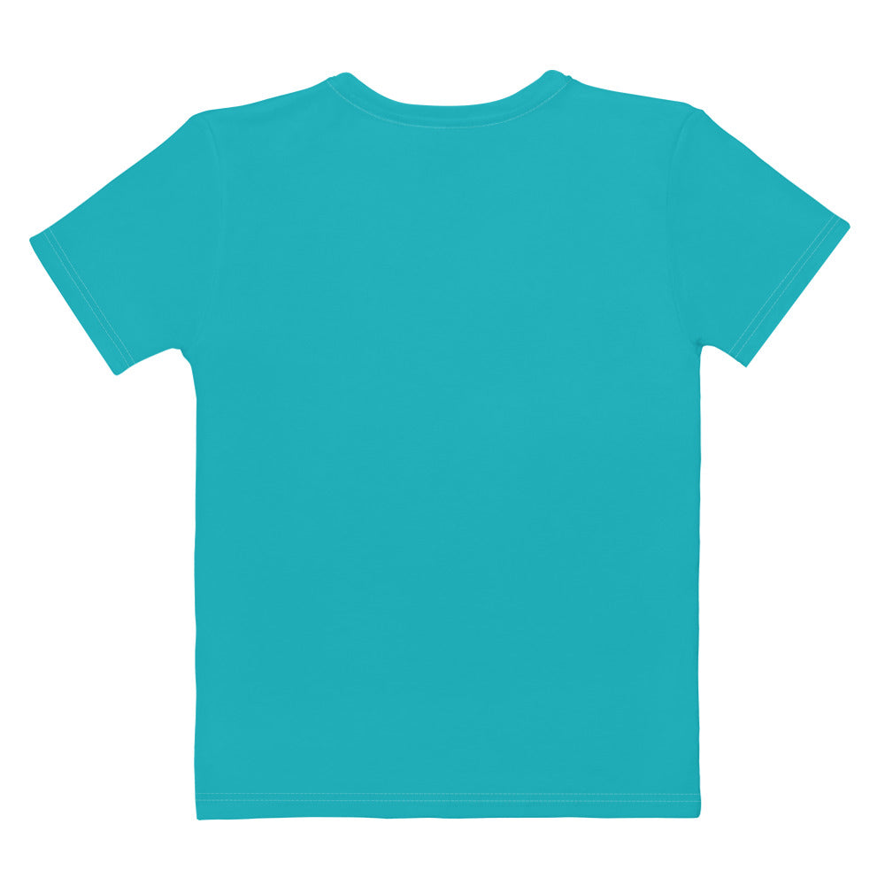 Cyan Climate Change Global Warming Statement - Sustainably Made Women's Short Sleeve Tee