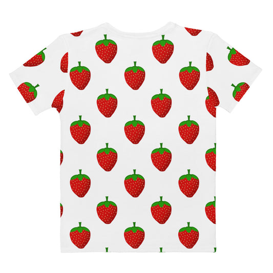 Strawberry Party - Inspired By Harry Styles - Sustainably Made Women’s Short Sleeve Tee