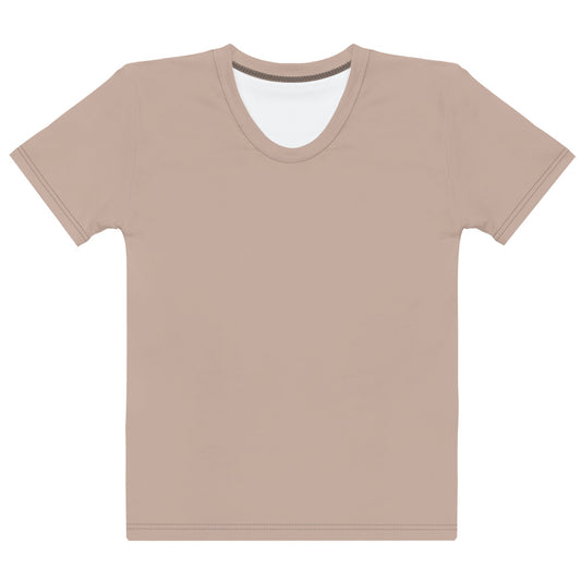 Light Brown - Sustainably Made Women’s Short Sleeve Tee