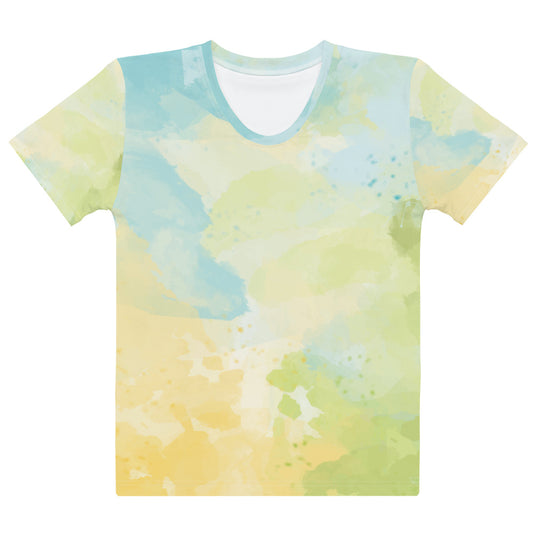 Water Color Abstract 1 - Sustainably Made Women’s Short Sleeve Tee