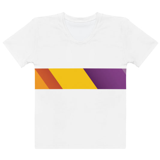 Retro Block Colors - Sustainably Made Women’s Short Sleeve Tee