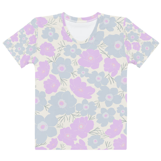 Pastel Floral - Sustainably Made Women’s Short Sleeve Tee