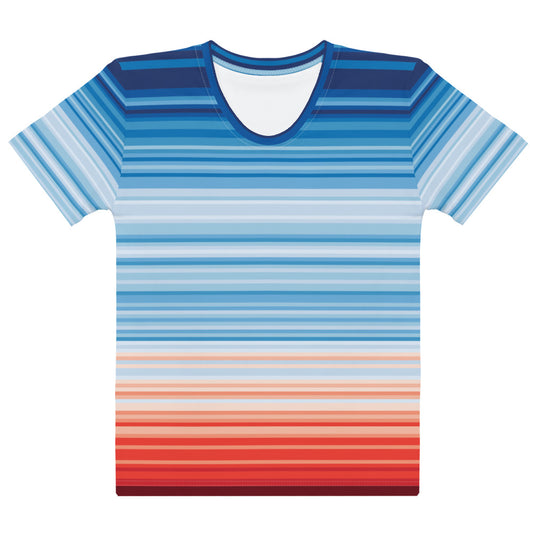 Climate Change Global Warming Stripes - Sustainably Made Women's t-shirt