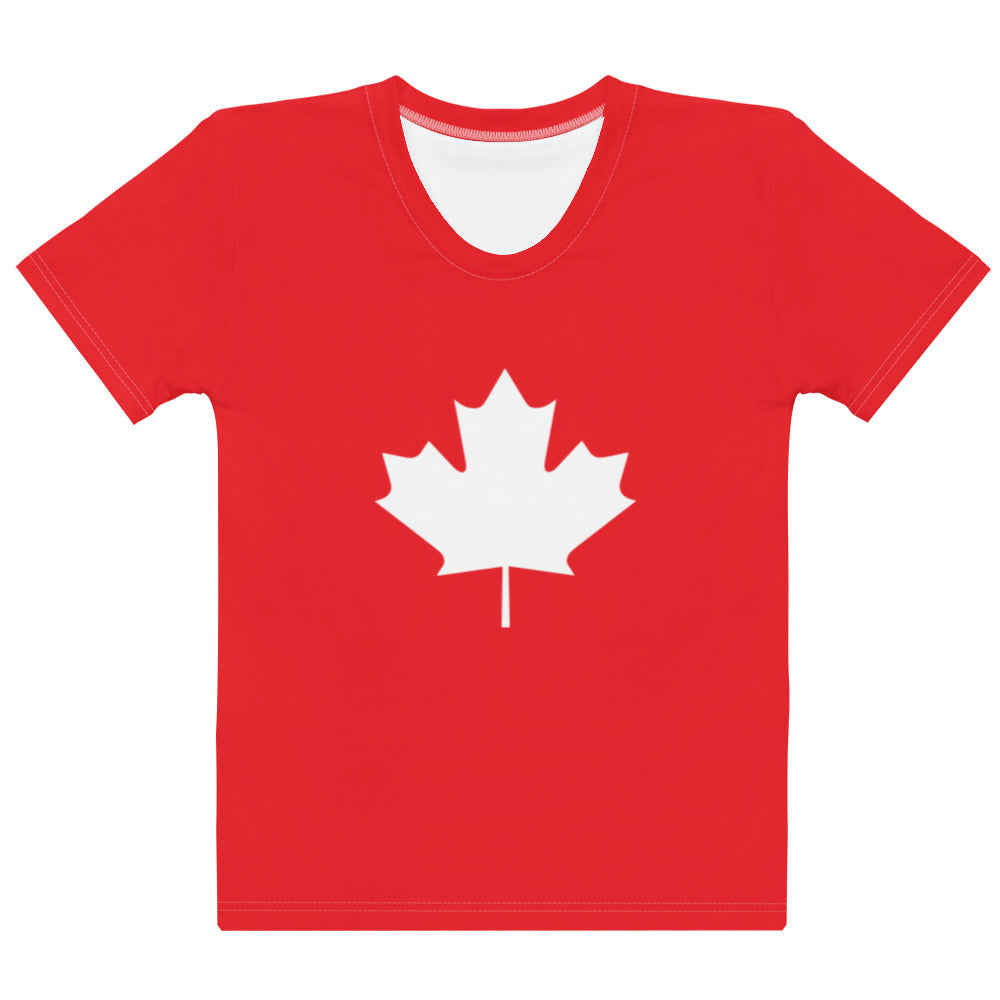 Canada Flag - Sustainably Made Women’s Short Sleeve Tee