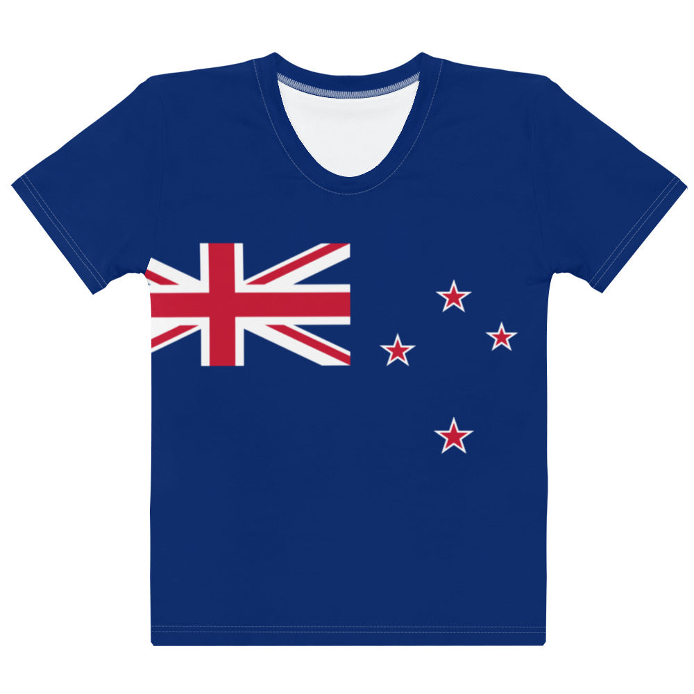 New Zealand Flag - Sustainably Made Women’s Short Sleeve Tee