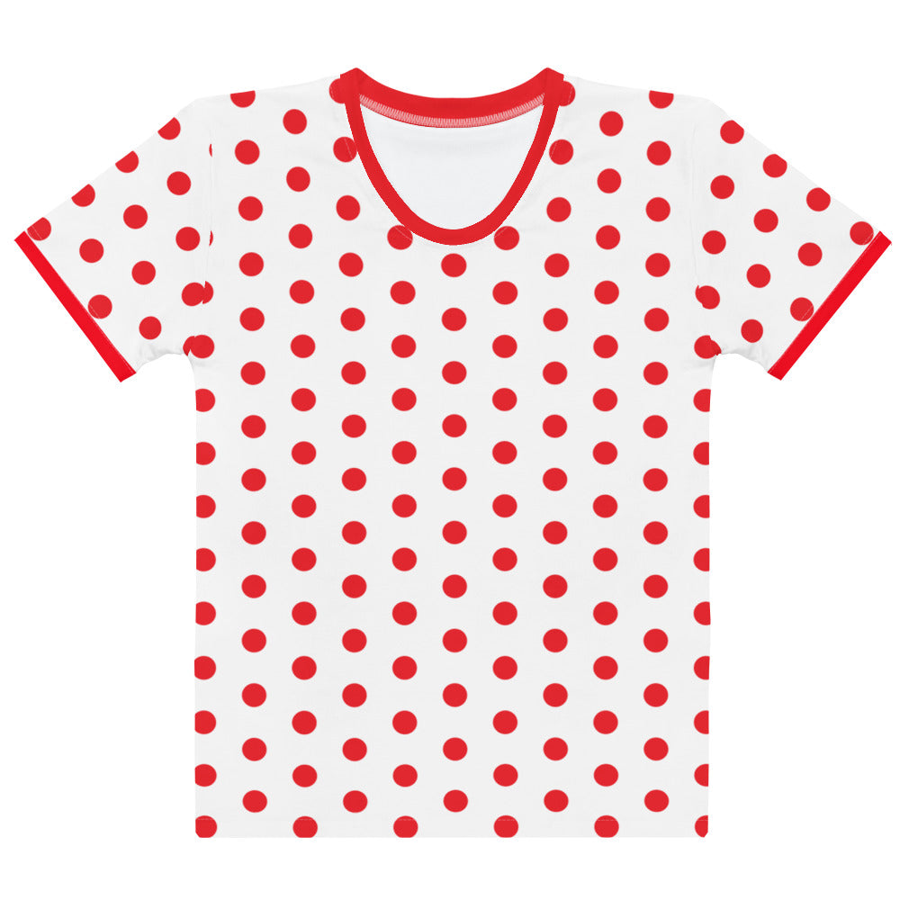 Red Polkadot - Inspired By Harry Styles - Sustainably Made Women’s Short Sleeve Tee