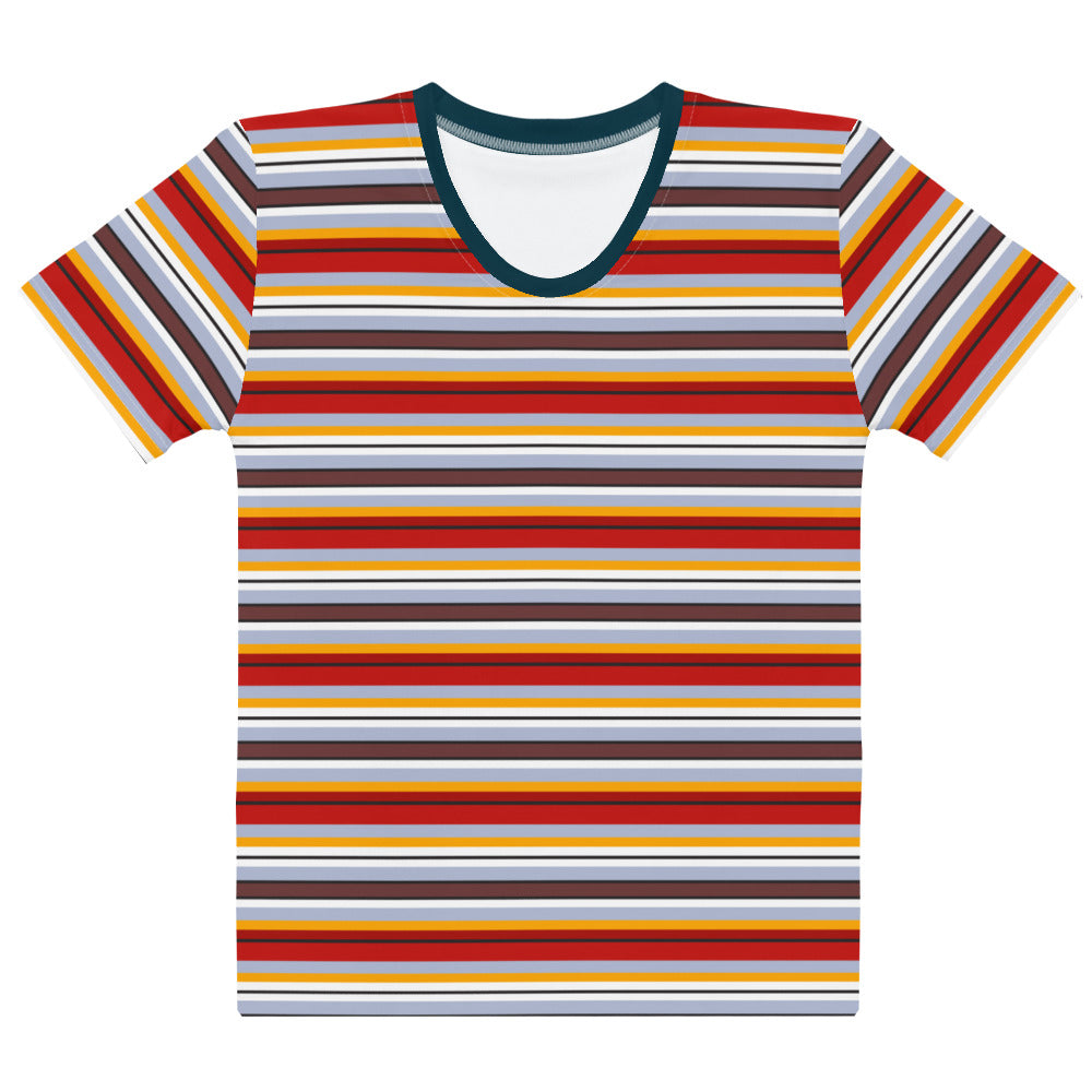 Multi Colored Lines - Inspired By Taylor Swift - Sustainably Made Women’s Short Sleeve Tee