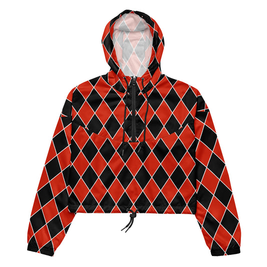 Red Diamond - Inspired By Harry Styles - Sustainably Made Women’s cropped windbreaker
